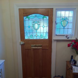 Completed door, Whitton. 2 of 2 Completed door, Whitton.