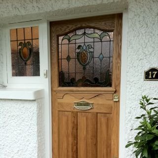 Completed door, Whitton. 1 of 2 Completed door, Whitton.