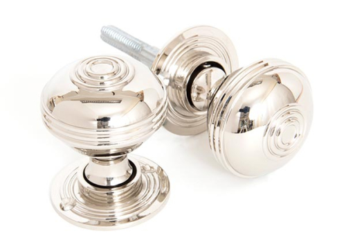 Prestbury Mortice/Rim Knob set Nickel 1 of 2 Prestbury Mortice/Rim Knob set Nickel