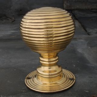 Brass Beehive Door Knob 1 of 1 Brass Beehive Door Knob