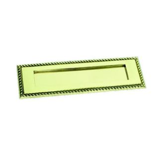 Georgian Letter Plate Polished Brass 1 of 2 Georgian Letter Plate Polished Brass